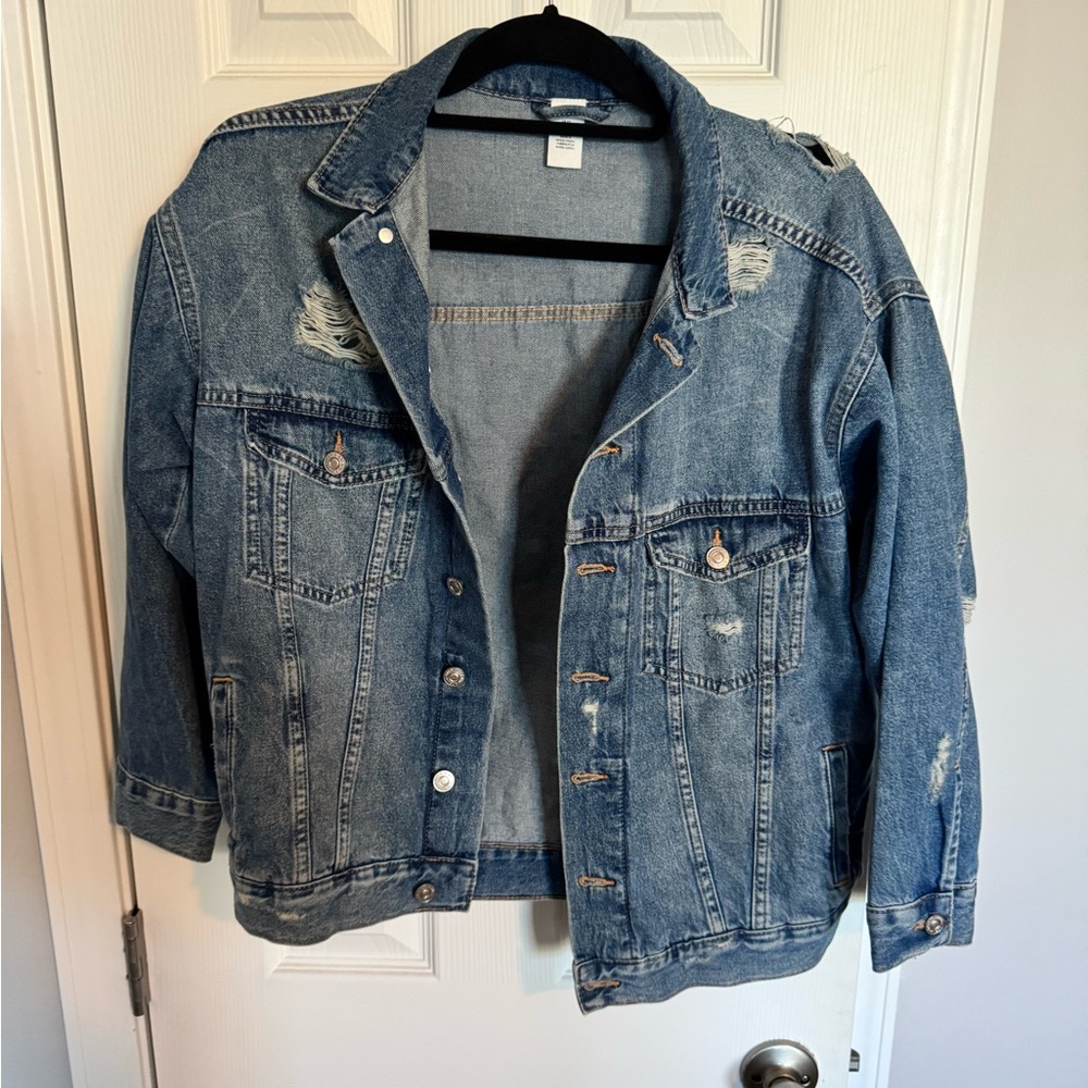 Denim Distressed Jacket